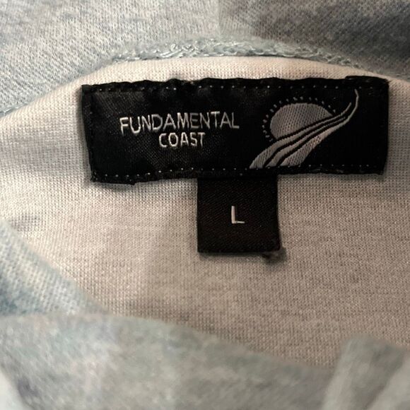Fundamental Coast Funnel Neck Hooded Sweatshirt Womens Large - Picture 2 of 9